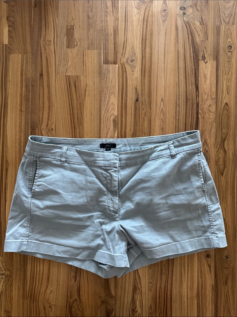 J. Crew - Light Gray Women's Chino Shorts